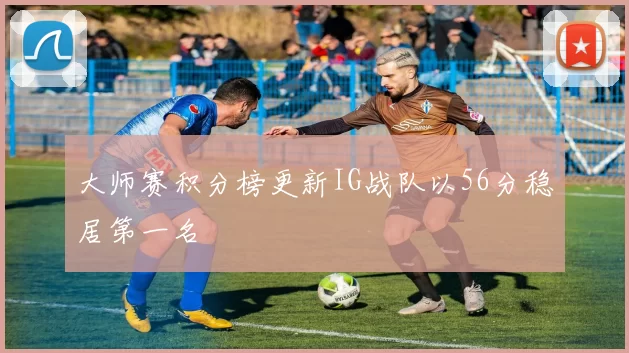 大师赛积分榜更新IG战队以56分稳居第一名