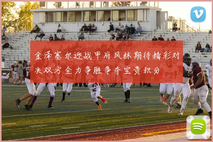 金泽塞尔迎战甲府风林期待精彩对决双方全力争胜争夺宝贵积分