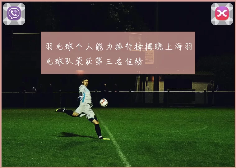 羽毛球个人能力排行榜揭晓上海羽毛球队荣获第三名佳绩